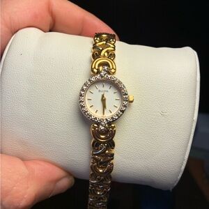 Bulova Women's Watch with Gold and Silver Accents 7 inch